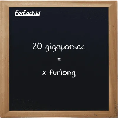 1 gigaparsec is equivalent to 1.5339e+23 furlong (1 Gpc is equivalent to 1.5339e+23 fur)