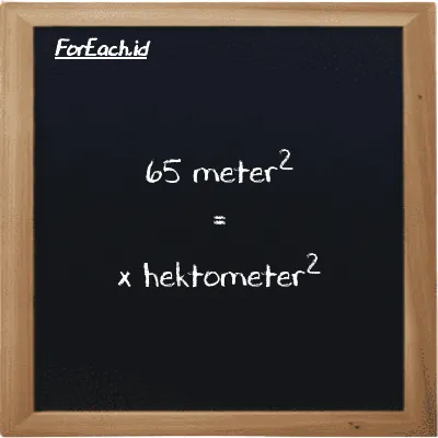 Contoh konversi meter<sup>2</sup> ke hektometer<sup>2</sup> (m<sup>2</sup> ke hm<sup>2</sup>)
