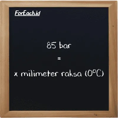 Contoh konversi bar ke milimeter raksa (0<sup>o</sup>C) (bar ke mmHg)