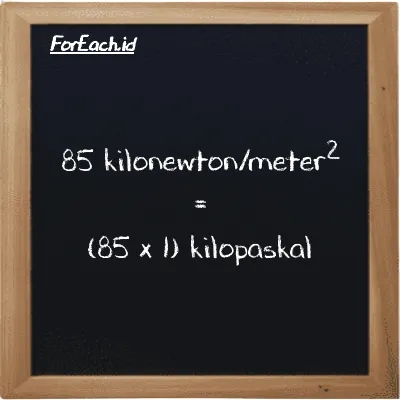 Konversi Kilonewton/meter² ke Kilopaskal (kN/m² ke kPa) - Konversi ...